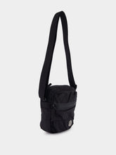 Stone Island Black Crossbody Bag with Logo Patch