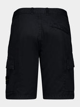 Stone Island Black Organic Cotton Stretch Cargo Shorts
