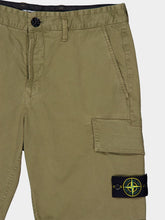 Stone Island Military Green Organic Cotton Stretch Cargo Shorts