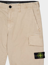 Stone Island Desert Sand Organic Cotton Stretch Cargo Shorts