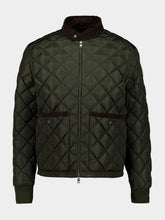 Moncler Olive Green Eclal Short Down Jacket