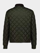 Moncler Olive Green Eclal Short Down Jacket