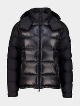 Moncler Black Maya Hooded Short Down Jacket