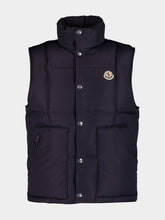 Moncler Navy Brumelune Short Down Vest