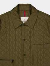 Moncler Olive Green Theoline Diamond-Quilted Padded Jacket