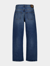 Moncler Denim Blue Straight-Leg Cotton Jeans