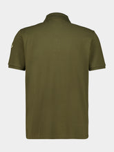 Moncler Olive Green Cotton Piqué Polo Shirt