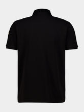 Moncler Black Logo Cotton Piquet Polo Shirt