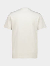 Moncler White Ivory Logo Cotton T-Shirt