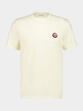 Moncler Ivory Cotton Jersey Logo T-Shirt
