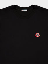 Moncler Black Cotton Jersey Logo T-Shirt