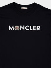 Moncler Navy Blue Logo Cotton T-Shirt
