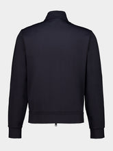 Moncler Navy Blue Logo Zip-Up Sweatshirt
