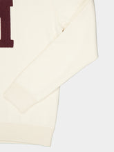 Moncler White Ivory Monogram Cotton Blend Jumper