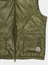 Moncler Olive Green Lansette Down Gilet