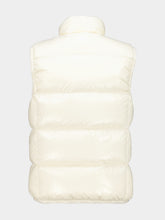 Moncler White Badia Down Gilet