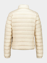 Moncler Light Beige Lans Short Down Jacket
