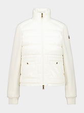 Moncler White Cotton Zip-Up Sweatshirt
