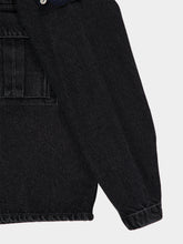 Stone Island Black Cotton Denim Shirt Jacket