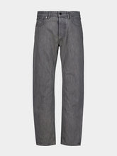 Stone Island Grey Light Wash Cotton Straight-Leg Jeans