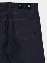 Stone Island Blue Raw Loose-Fit Denim Jeans