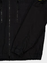 Stone Island Black Organic Cotton Hooded Overshirt