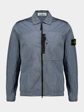 Stone Island Ash Grey Nylon Metal Zip Overshirt