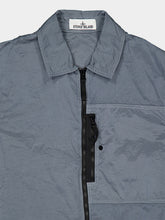 Stone Island Ash Grey Nylon Metal Zip Overshirt