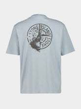 Stone Island Ash Grey Organic Cotton Desert Print T-Shirt