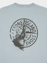 Stone Island Ash Grey Organic Cotton Desert Print T-Shirt
