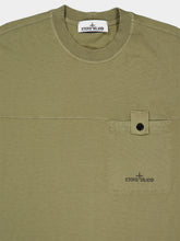 Stone Island Military Green Organic Cotton Pocket T-Shirt