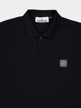 Stone Island Navy Blue Organic Cotton Polo Shirt