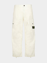 Stone Island Ivory Stretch Cargo Trousers