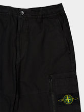 Stone Island Black Organic Cotton Cargo Trousers