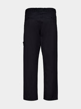 Stone Island Navy Blue Ghost Wool-Cotton Chino Trousers