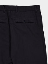 Stone Island Navy Blue Ghost Wool-Cotton Chino Trousers