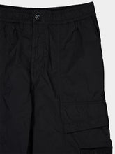 Stone Island Black Nylon Ghost Cargo Trousers