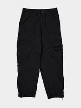 Stone Island Black Nylon Ghost Cargo Trousers