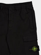Stone Island Black Stretch Cargo Trousers