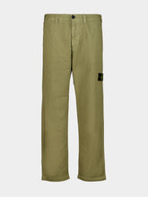 Stone Island Laurel Green Cotton Chino Trousers