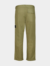 Stone Island Laurel Green Cotton Chino Trousers