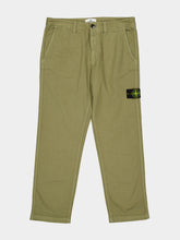 Stone Island Laurel Green Cotton Chino Trousers