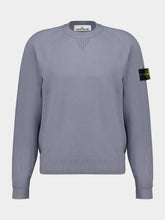 Stone Island Ash Grey Stretch Wool Crewneck Jumper