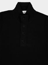 Stone Island Black Lambswool Half-Zip Jumper