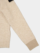 Stone Island Melange Biscuit Alpaca Wool Crew Neck Jumper