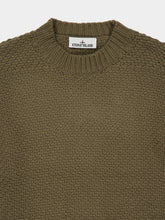 Stone Island Military Green Lambswool Jumper