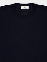 Stone Island Navy Blue Pure Wool Crewneck Jumper