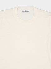 Stone Island Ivory Light Wool Crewneck Jumper