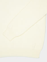 Stone Island Ivory Ribbed Cotton Crewneck Jumper