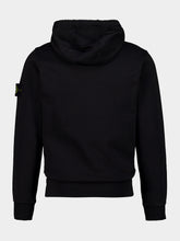Stone Island Black Organic Cotton Hooded Sweatshirt